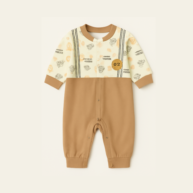 Soft Unisex Baby Romper with Fun Puppy Design